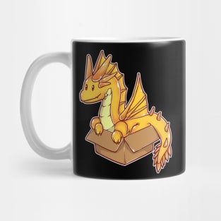 Golden Dragon In A Box Mug